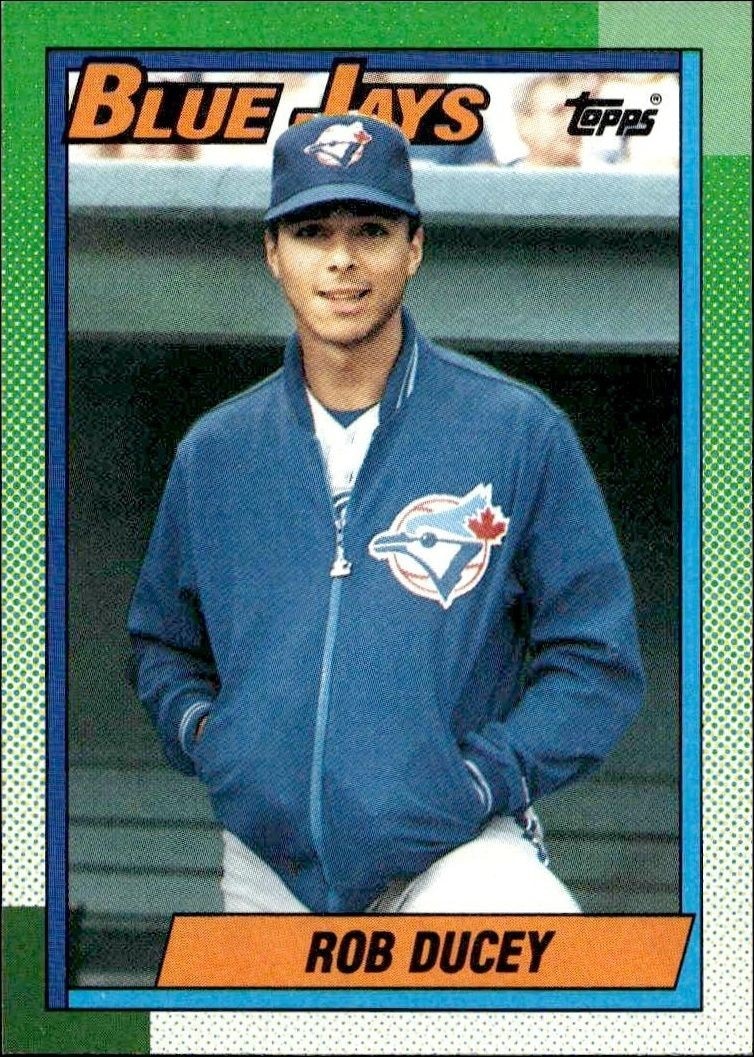 1990 Topps Rob Ducey #619 trading card
