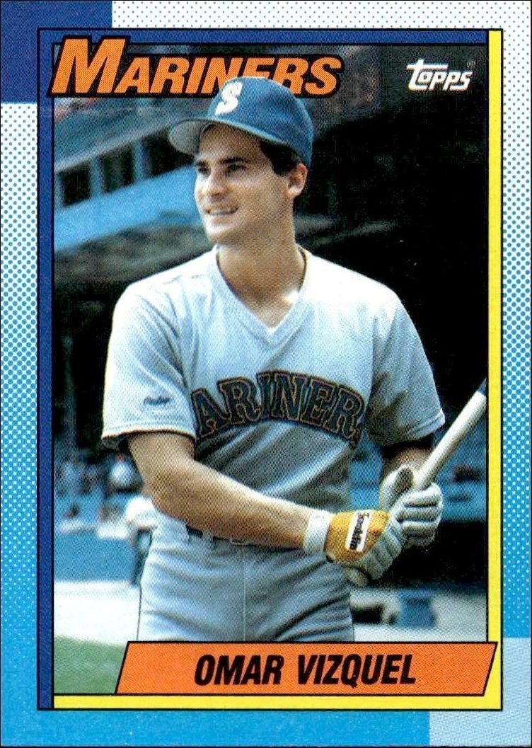1990 Topps Omar Vizquel #698 trading card