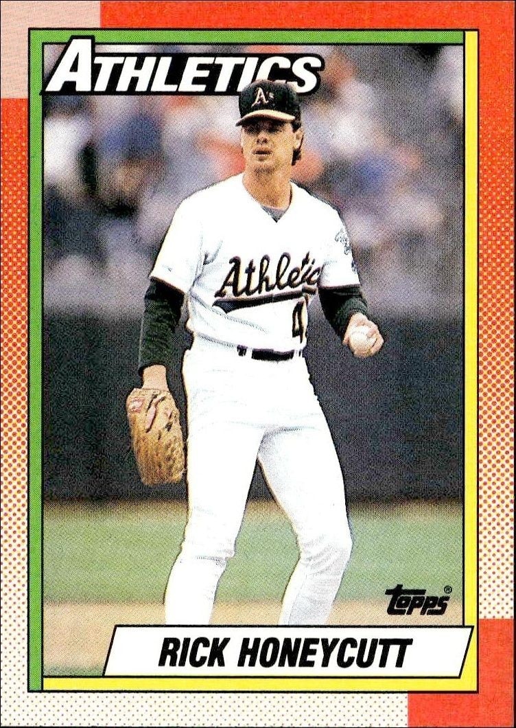 1990 Topps Rick Honeycutt #582 trading card