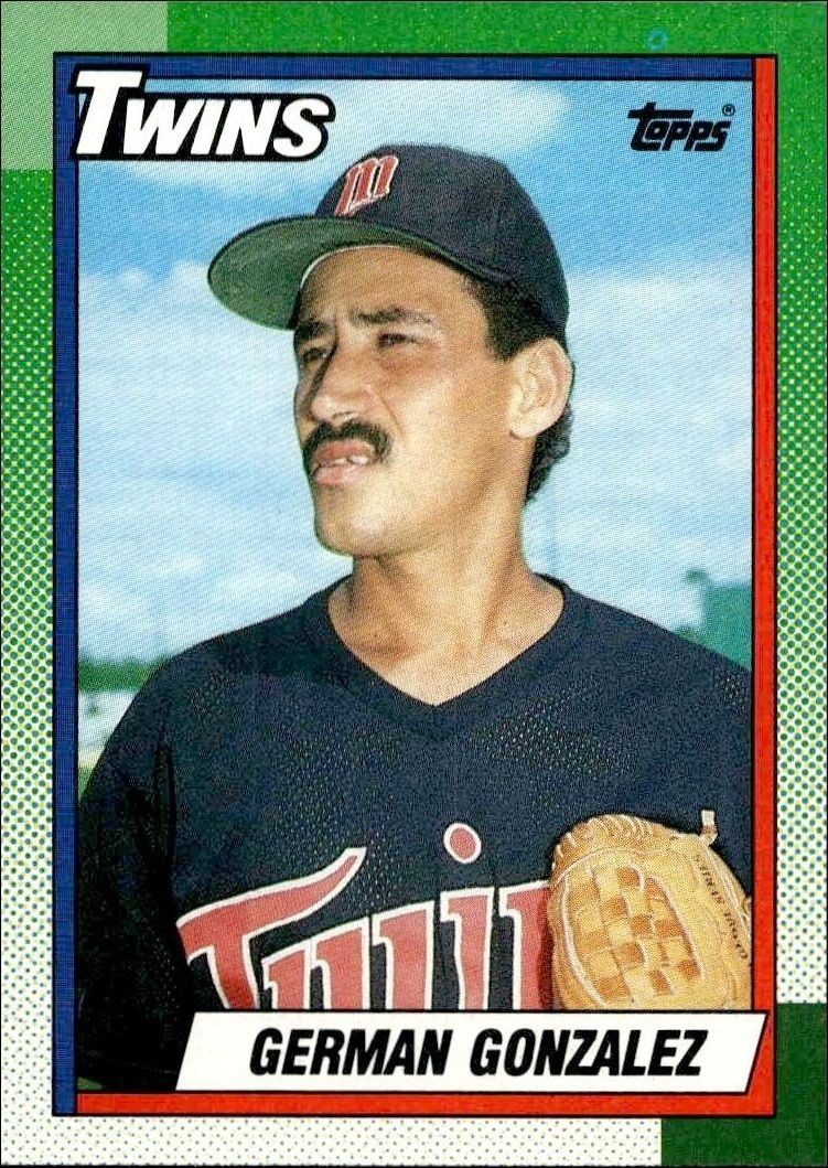 1990 Topps German Gonzalez #266 trading card
