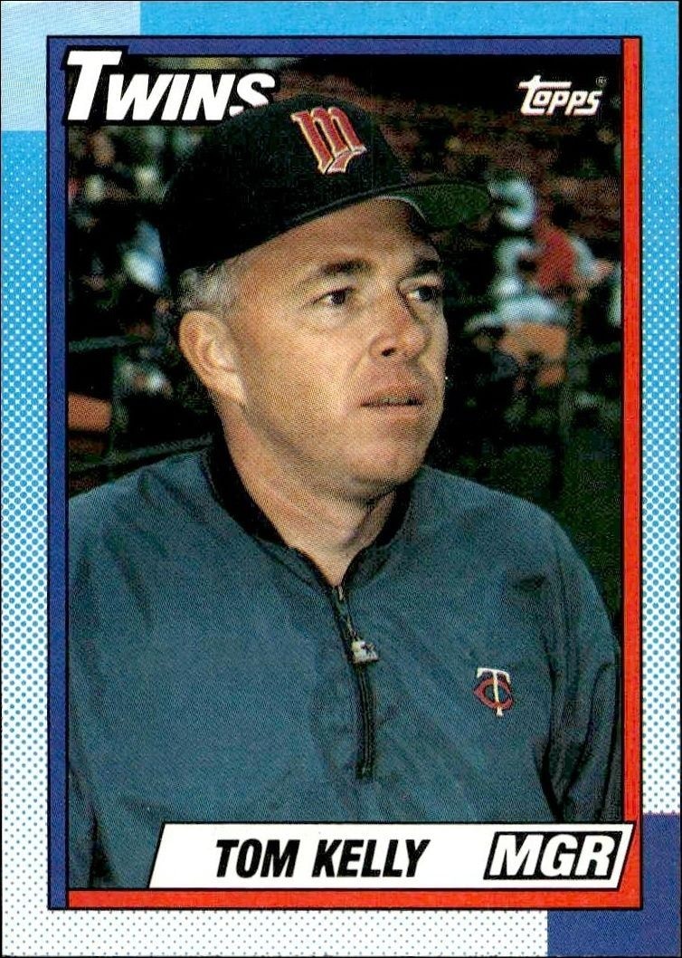 1990 Topps Tom Kelly #429 trading card