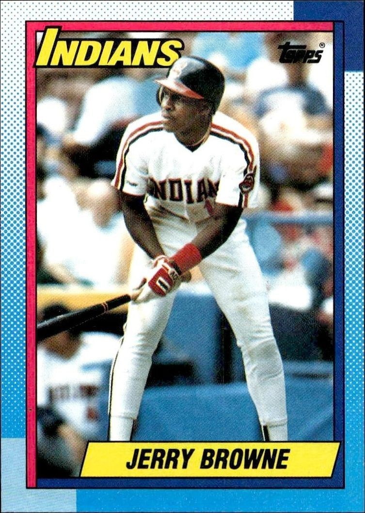 1990 Topps Jerry Browne #442 trading card