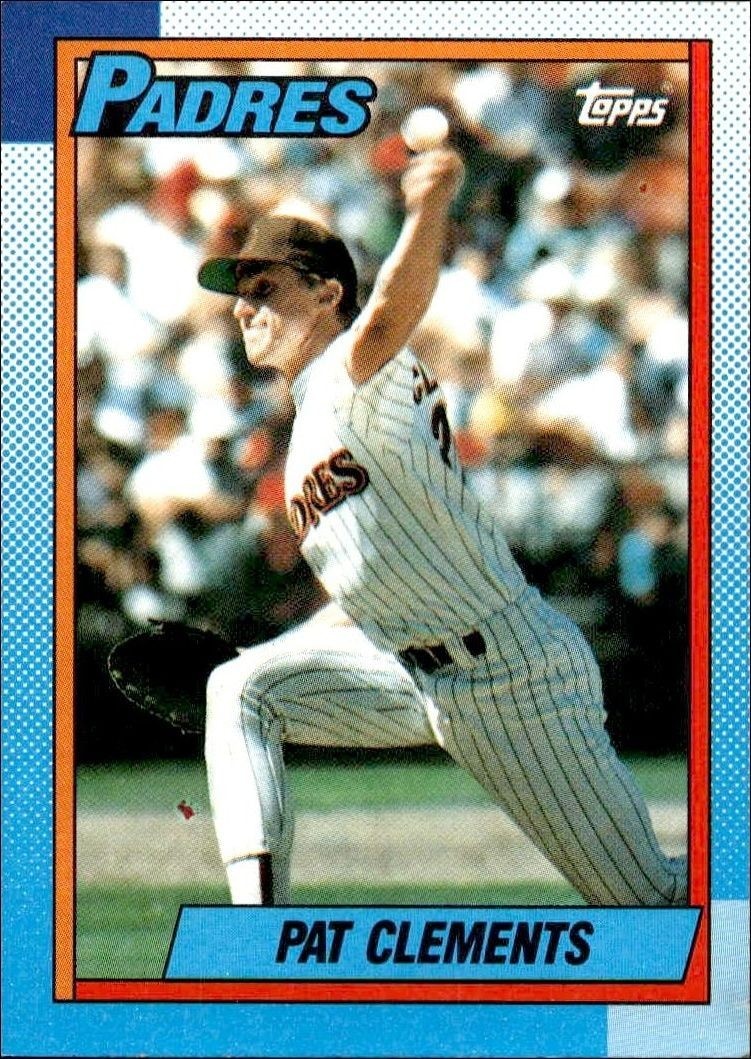 1990 Topps Pat Clements #548 trading card