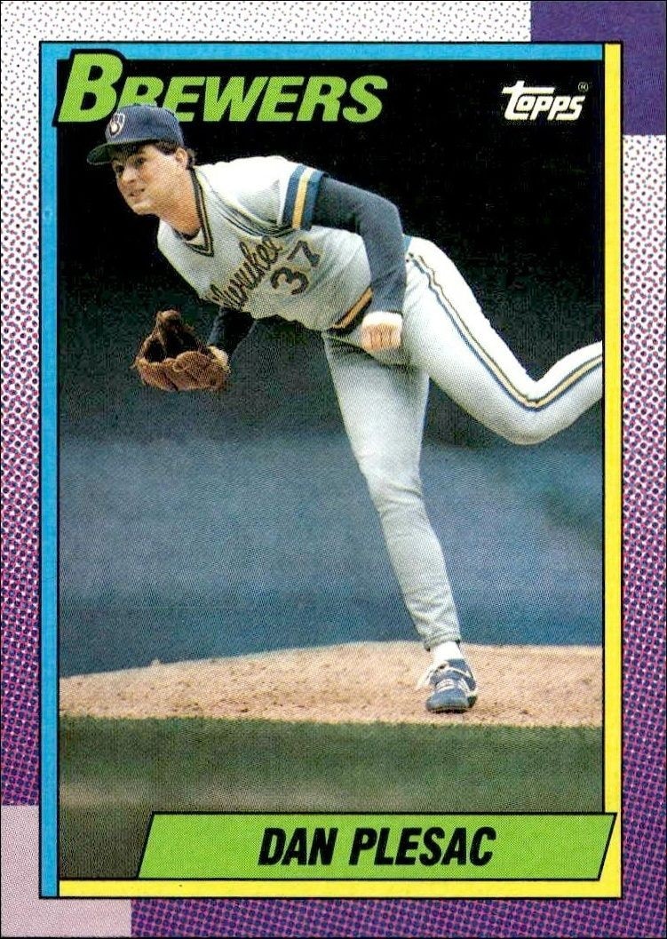 1990 Topps Dan Plesac #490 trading card