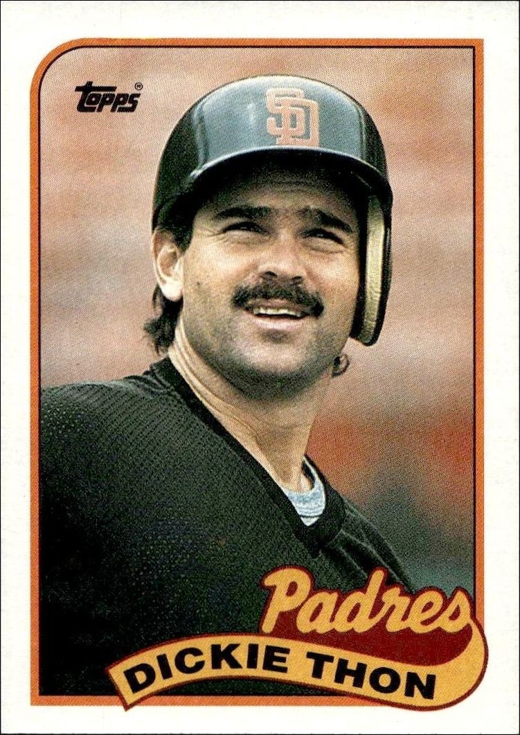 1989 Topps Dickie Thon #726 baseball trading card front