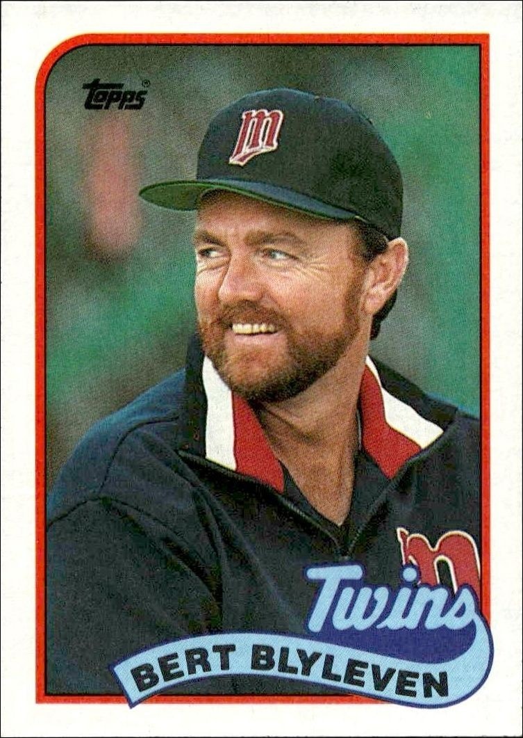 1989 Topps Bert Blyleven #555 trading card