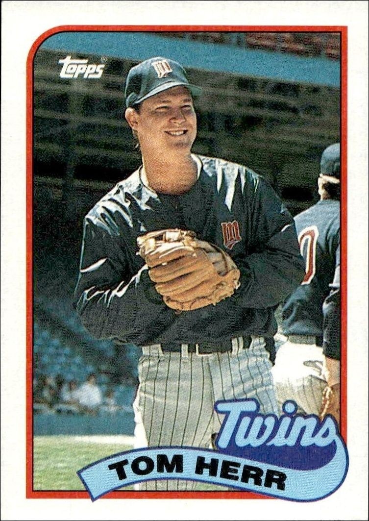 1989 Topps Tom Herr #709 trading card