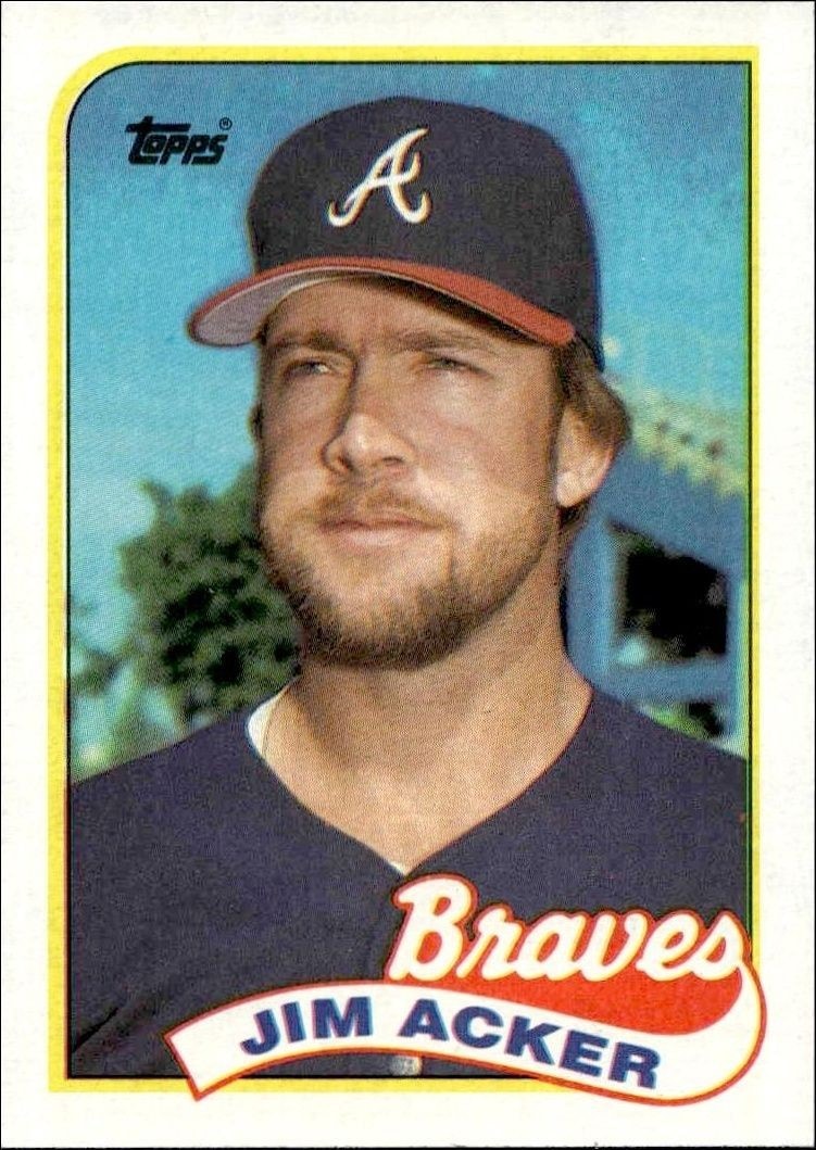 1989 Topps Jim Acker #244 trading card