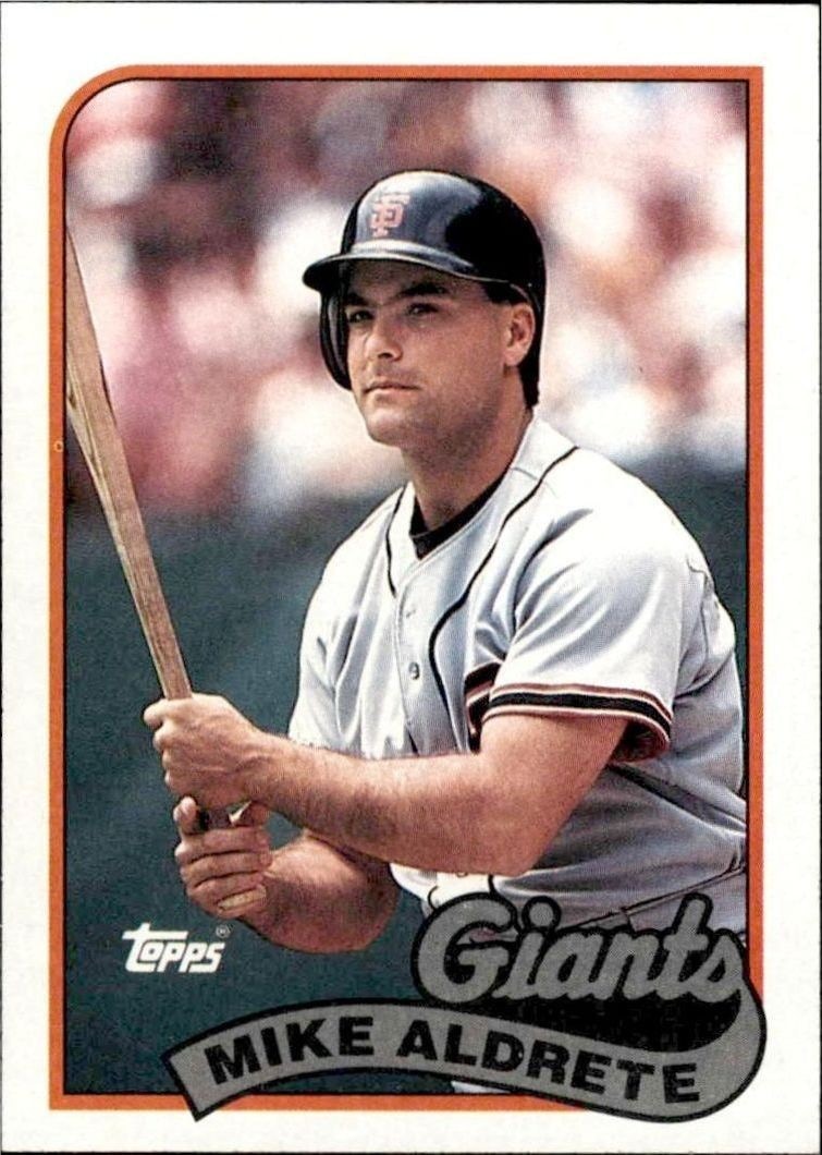 1989 Topps Mike Aldrete #158 trading card