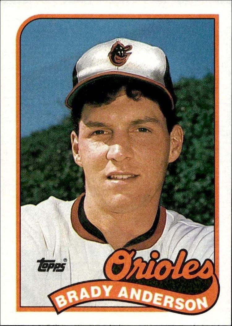 1989 Topps Brady Anderson #757 trading card