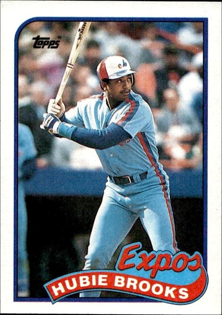 1989 Topps Hubie Brooks #485 trading card