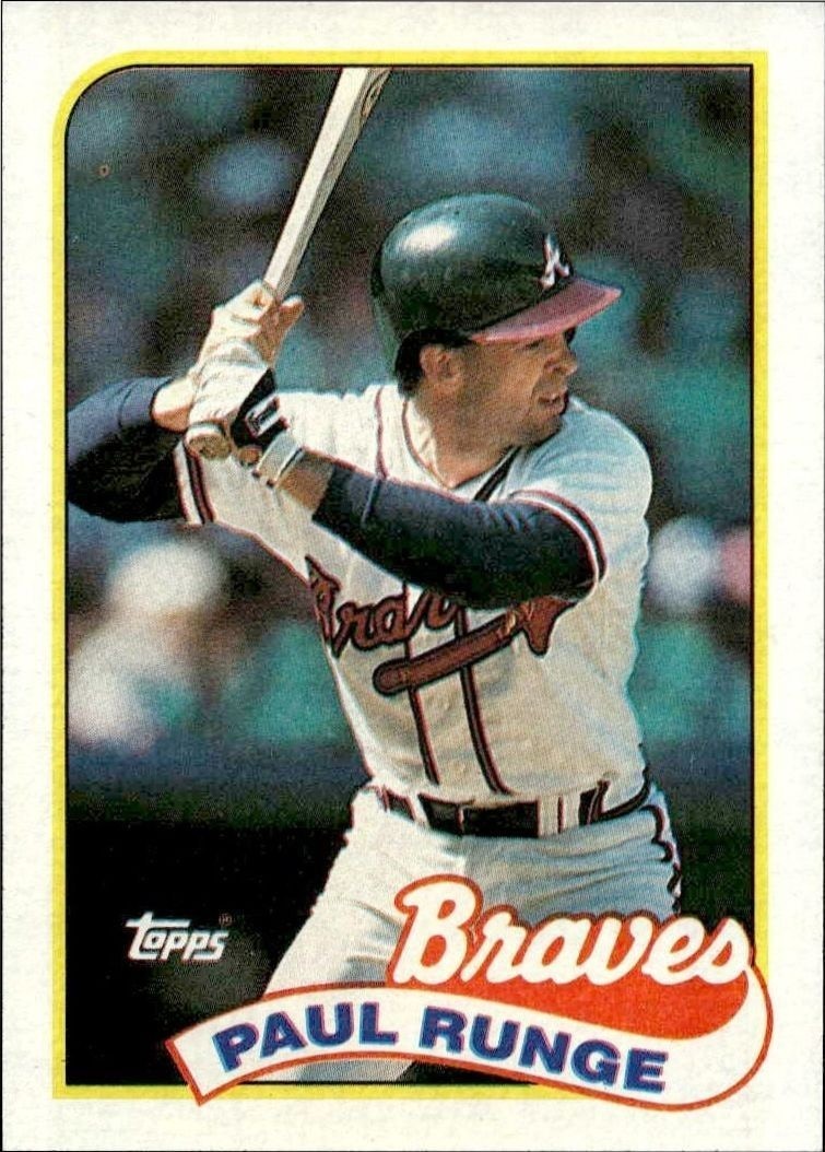 1989 Topps Paul Runge #38 trading card