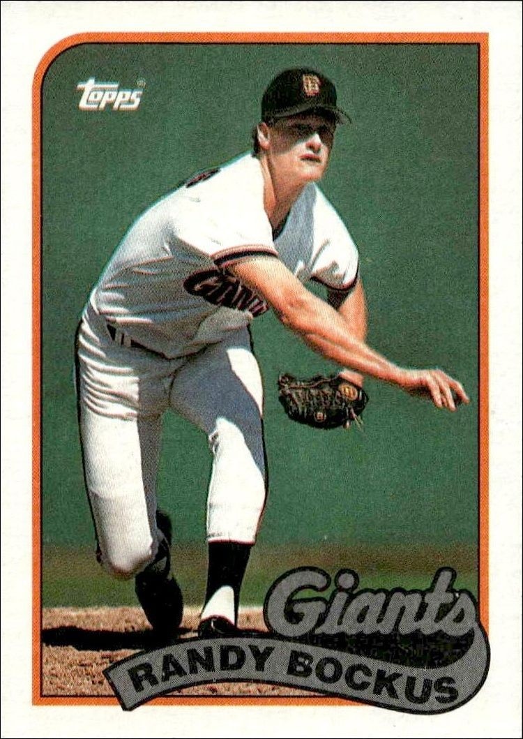 1989 Topps Randy Bockus #733 trading card