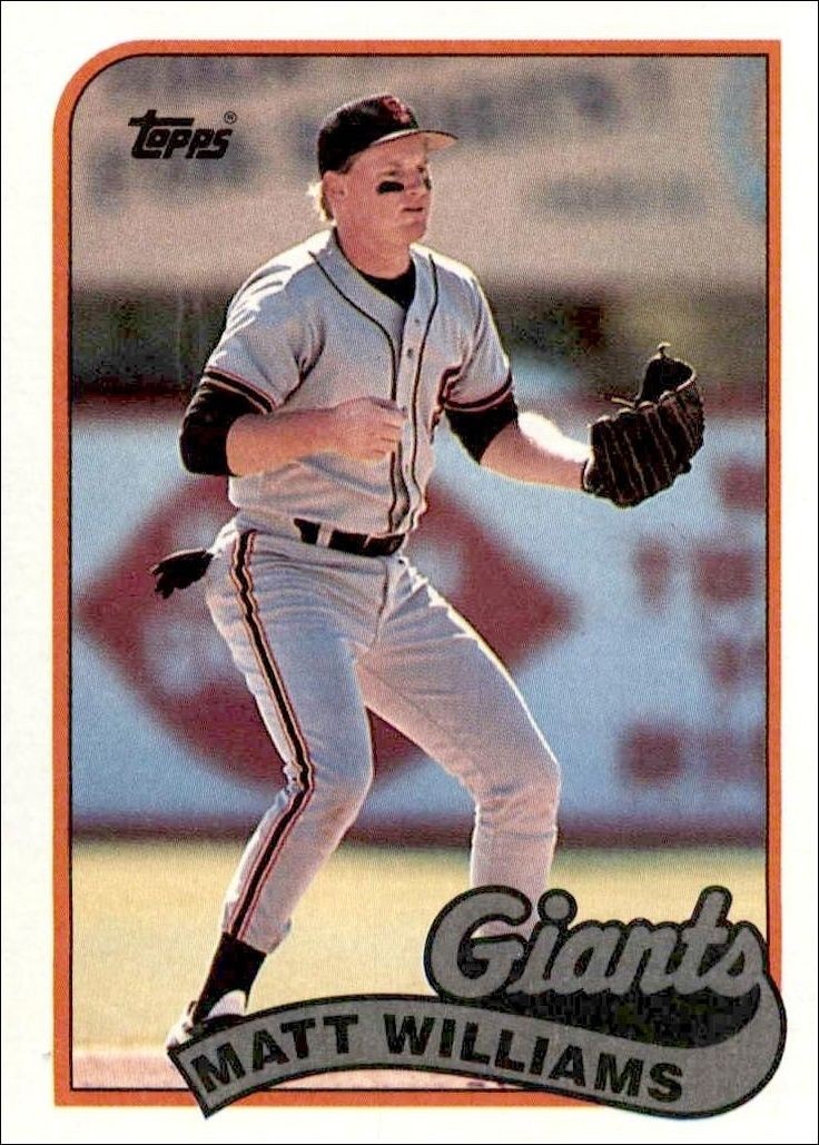 1989 Topps Matt Williams #628 trading card