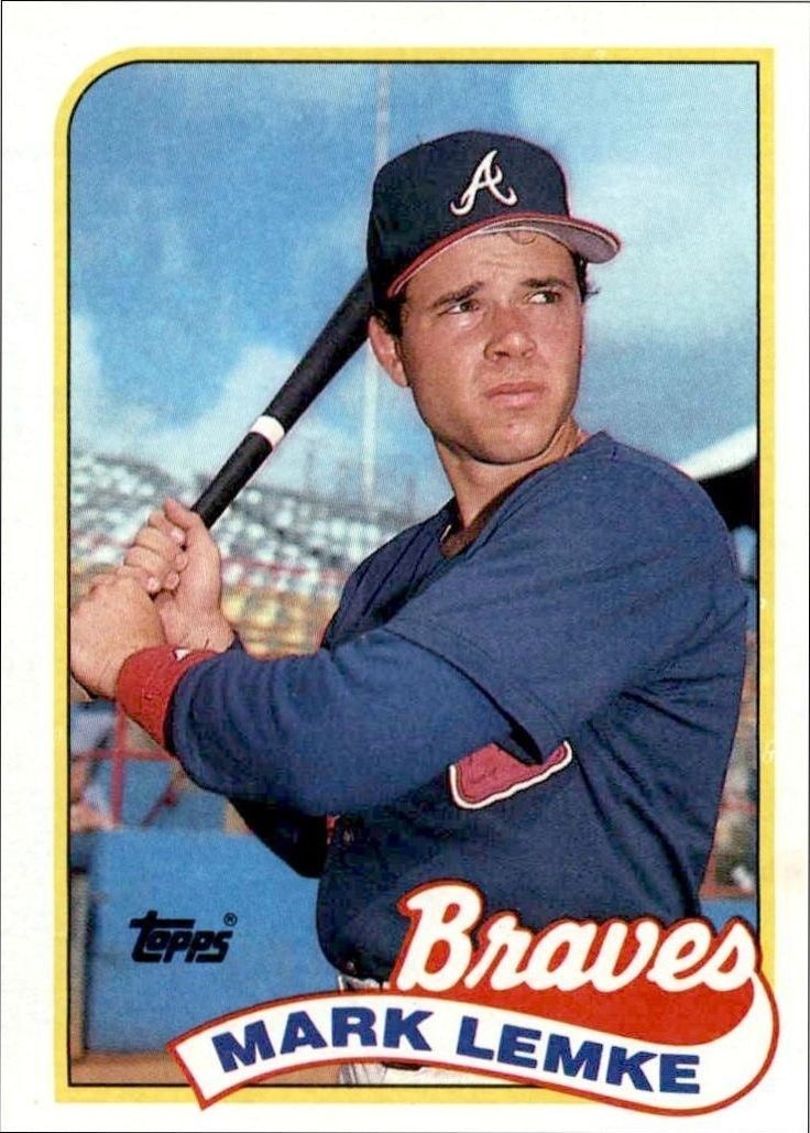 1989 Topps Mark Lemke #327 trading card