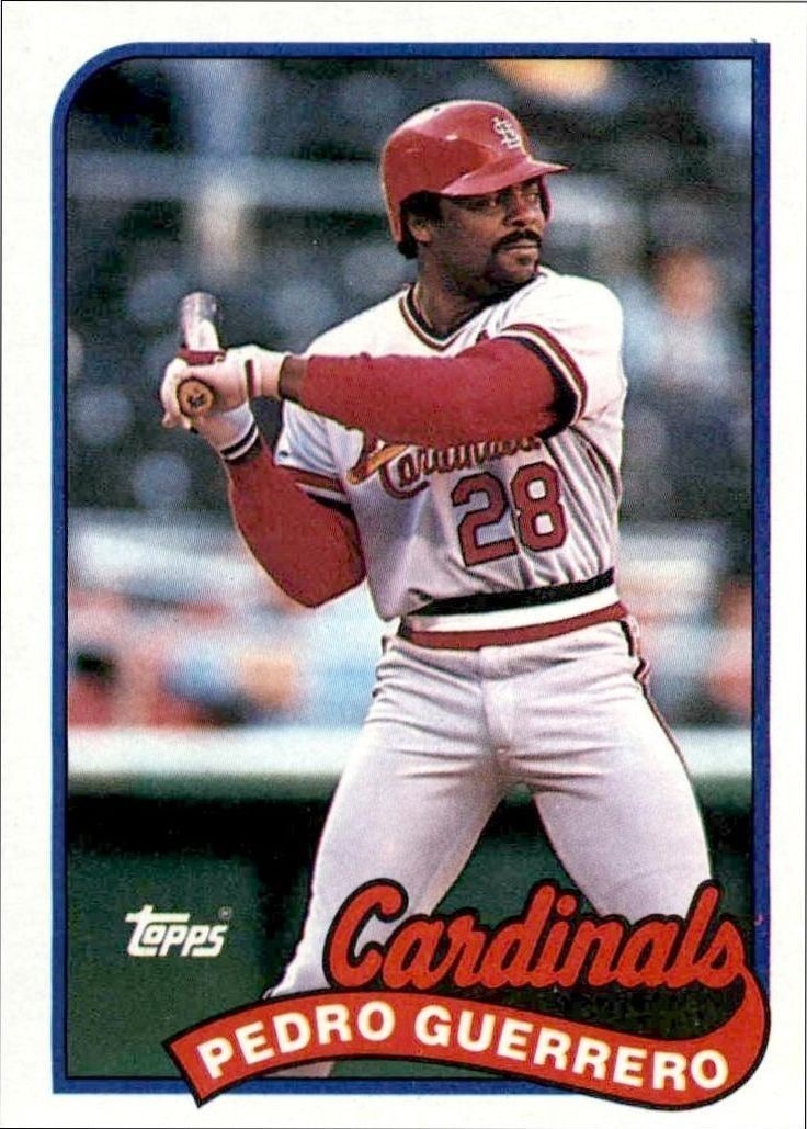1989 Topps Pedro Guerrero #780 trading card