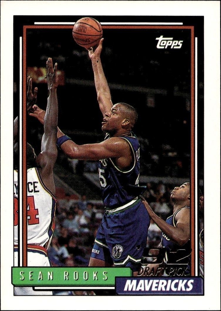 1992-93 Topps Sean Rooks #292 trading card
