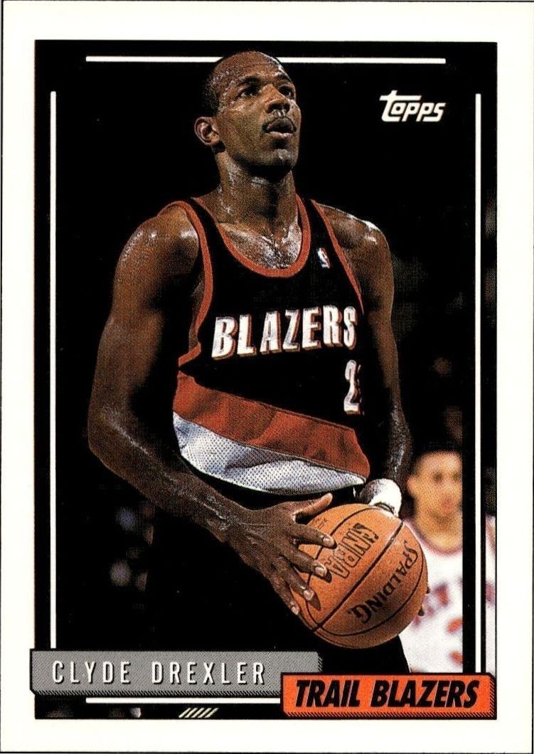 1992-93 Topps Clyde Drexler #354 trading card