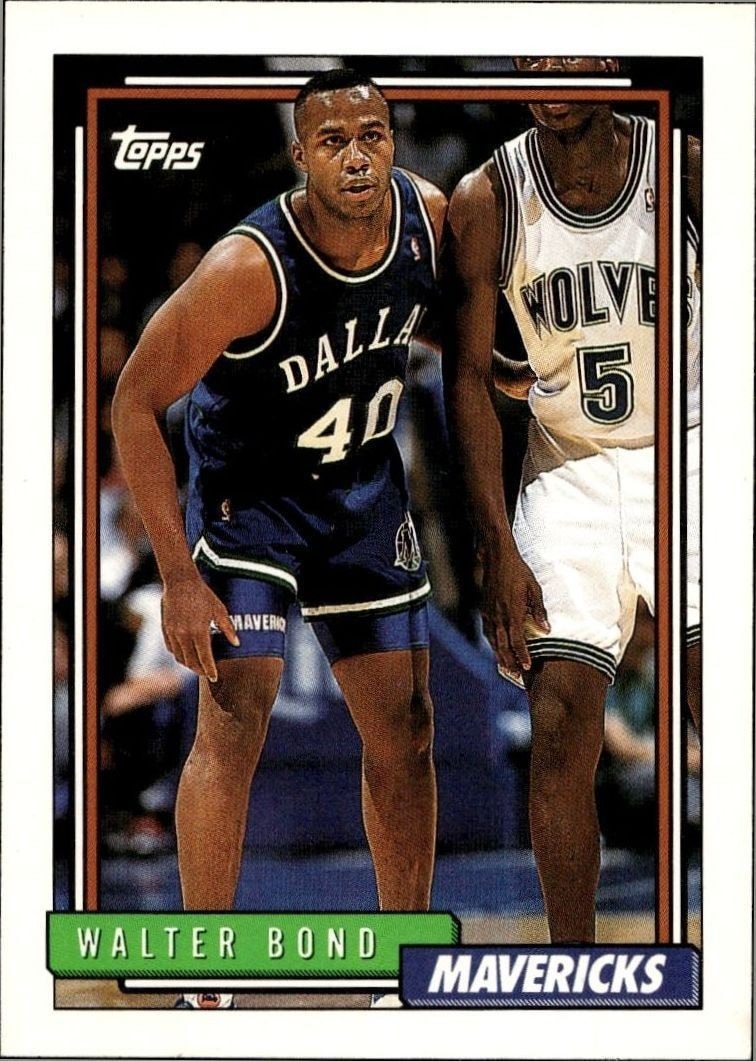 1992-93 Topps Walter Bond #339 trading card