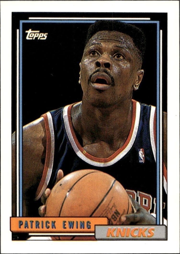 1992-93 Topps Patrick Ewing #66 trading card