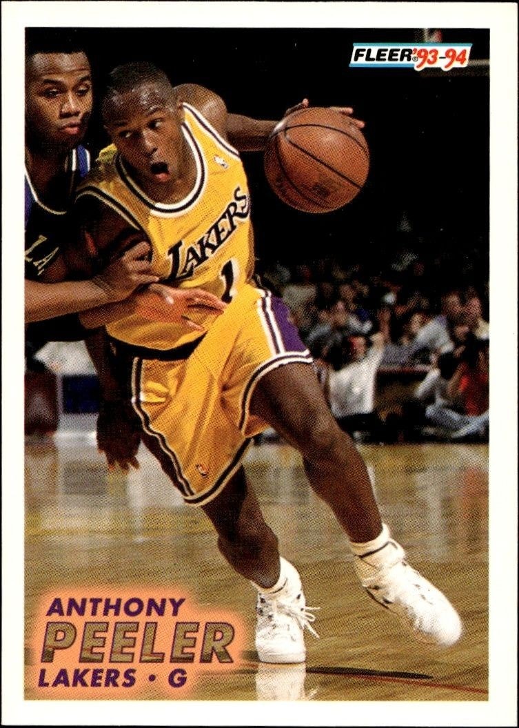 1993-94 Fleer Anthony Peeler #103 trading card