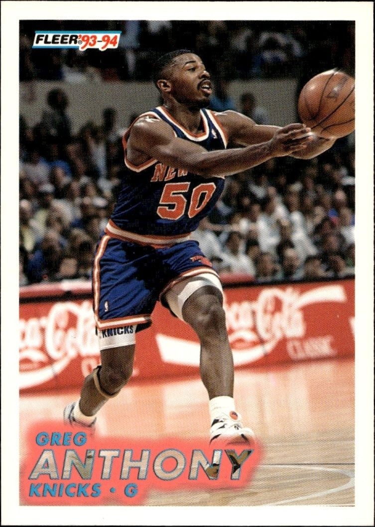 1993-94 Fleer Greg Anthony #137 trading card