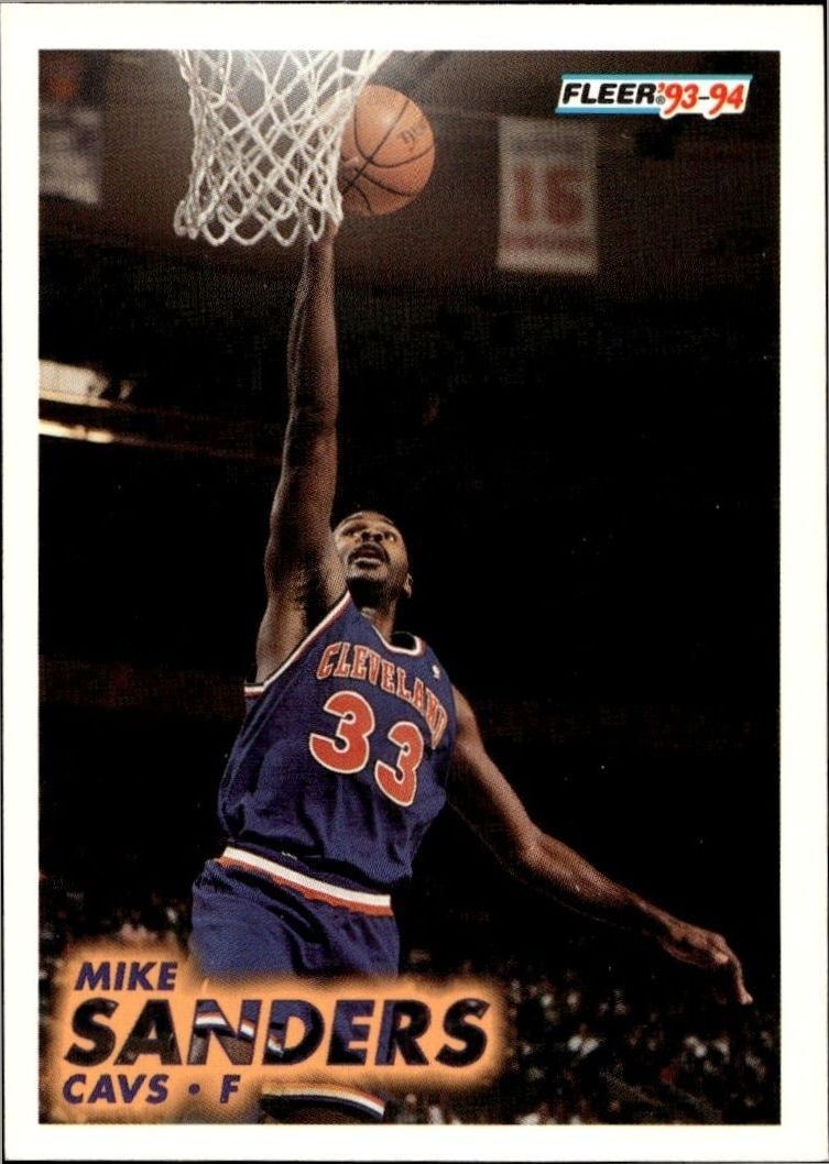 1993-94 Fleer Mike Sanders #40 trading card