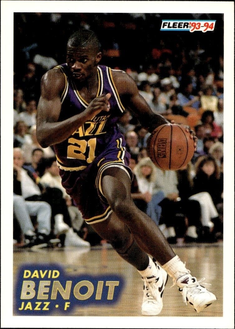 1993-94 Fleer David Benoit #205 trading card