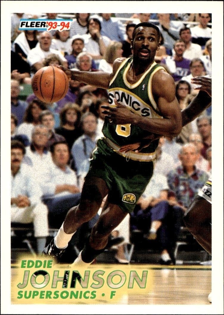 1993-94 Fleer Eddie Johnson #198 trading card