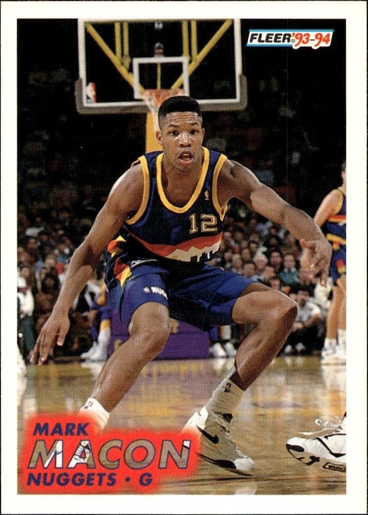 1993-94 Fleer Mark Macon #53 trading card