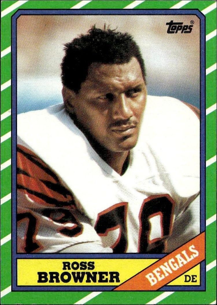 1986 Topps Ross Browner #263 trading card