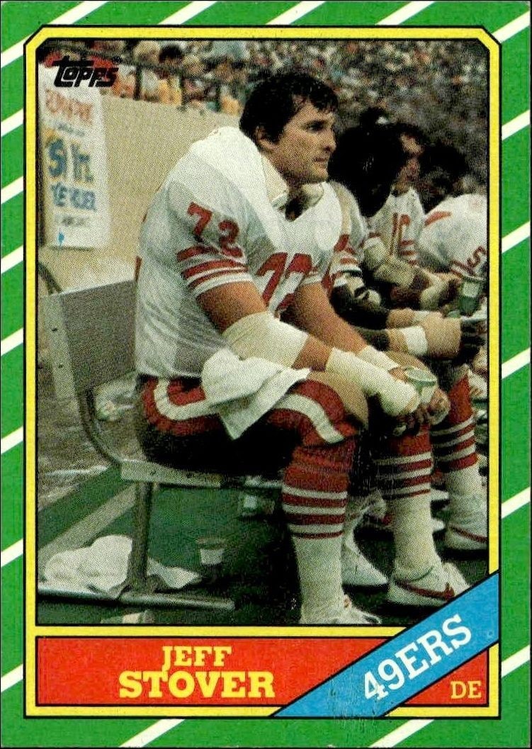 1986 Topps Jeff Stover #164 trading card
