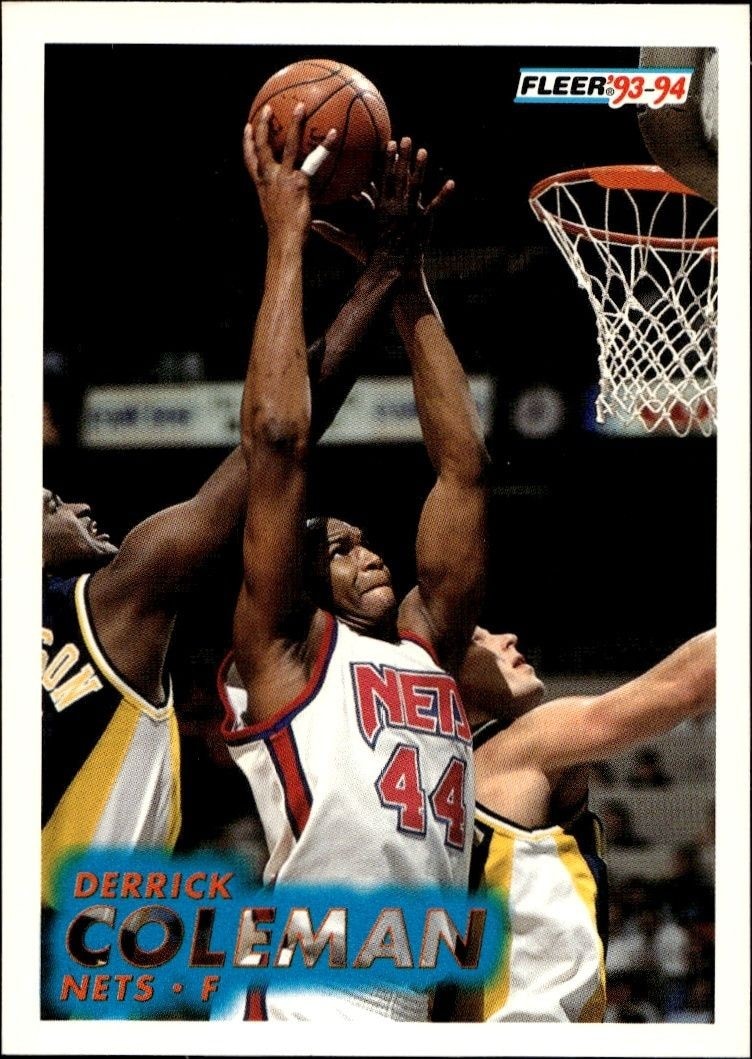 1993-94 Fleer Derrick Coleman #133 trading card