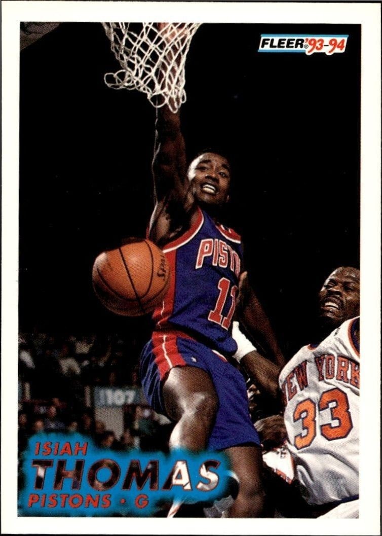 1993-94 Fleer Isiah Thomas #65 trading card