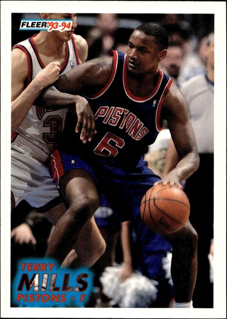 1993-94 Fleer Terry Mills #61 trading card