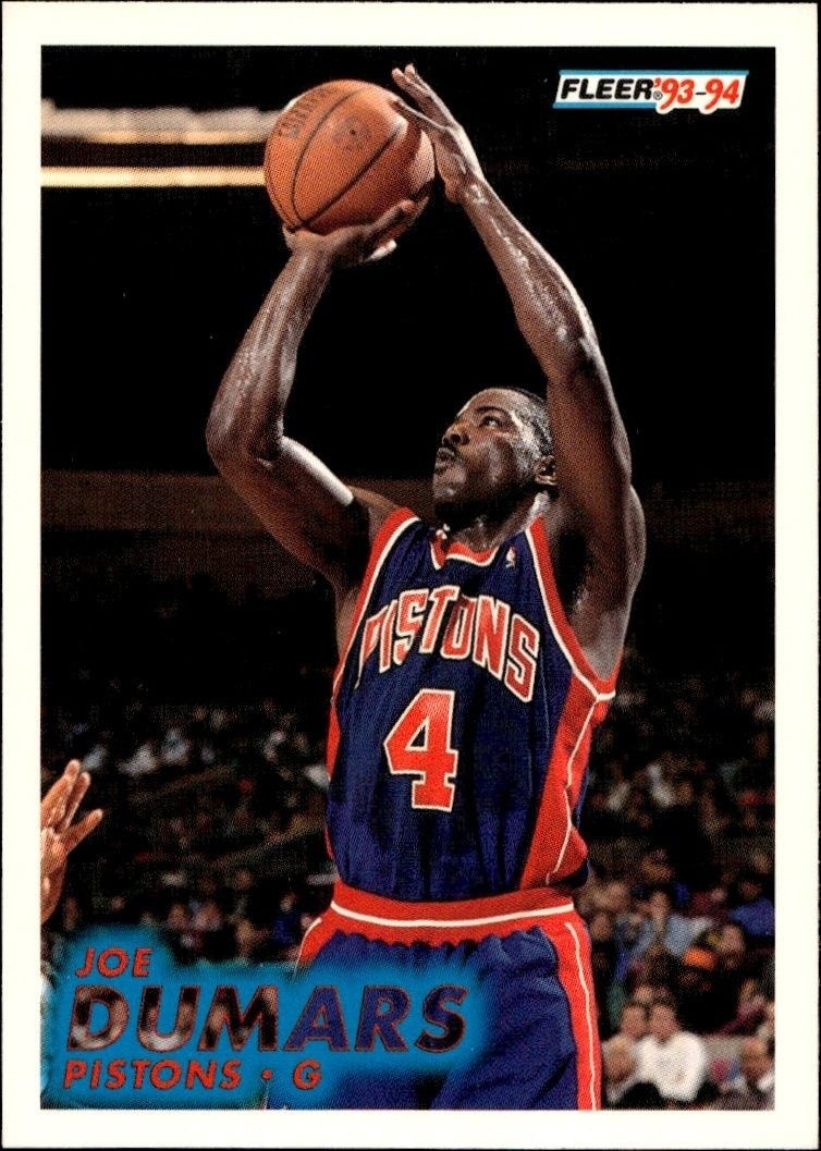 1993-94 Fleer Joe Dumars #59 trading card