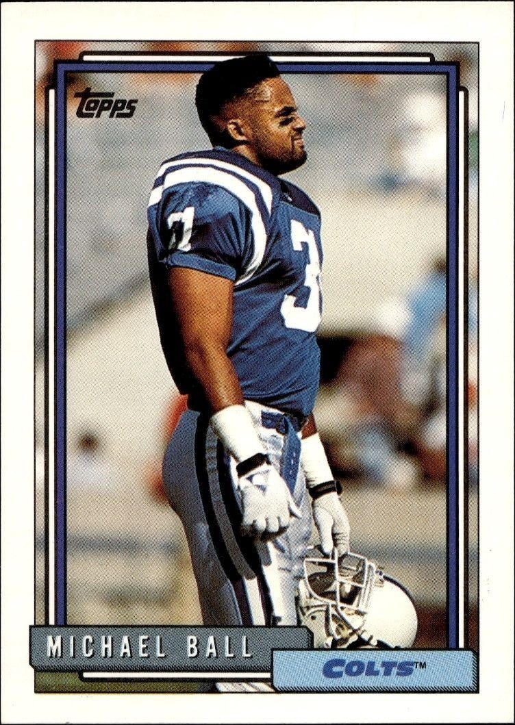 1992 Topps Michael Ball #399 trading card