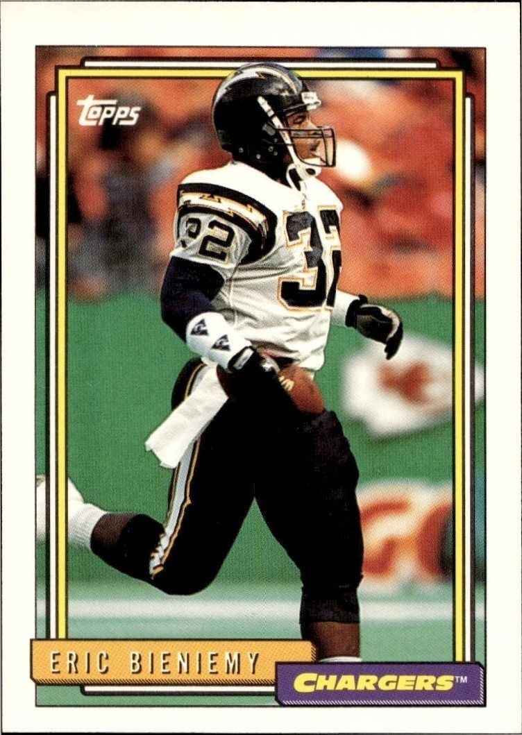 1992 Topps Eric Bieniemy #95 trading card