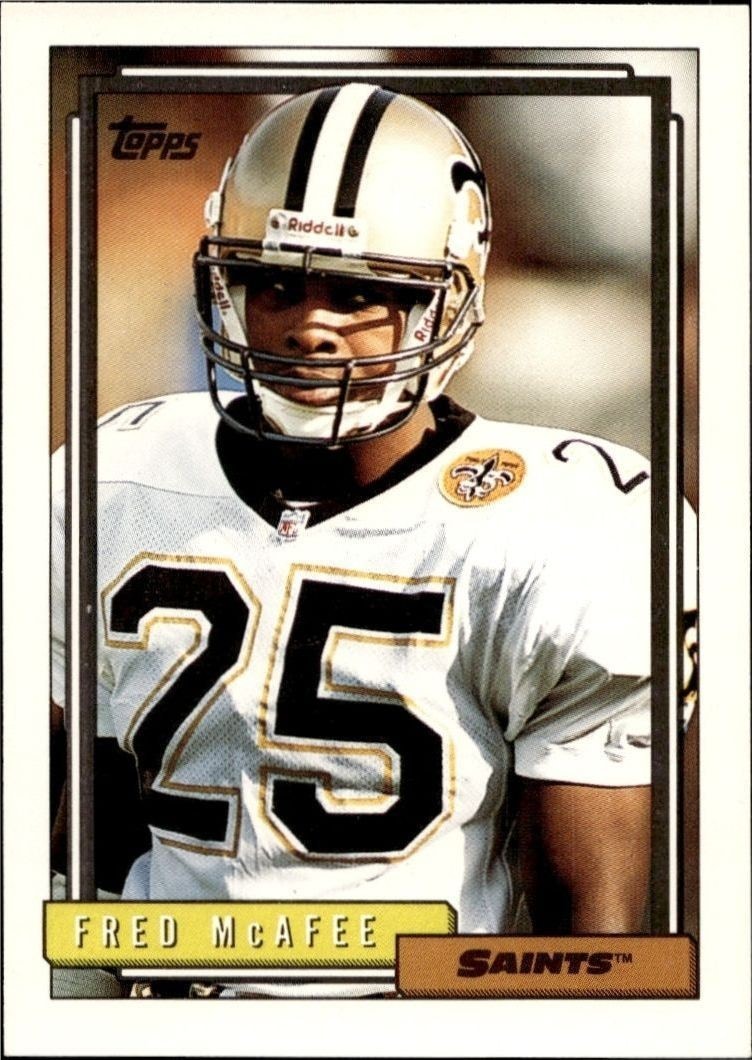 1992 Topps Fred McAfee #175 trading card