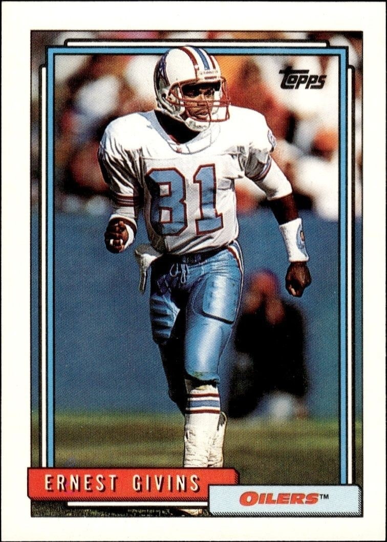1992 Topps Ernest Givins #187 trading card