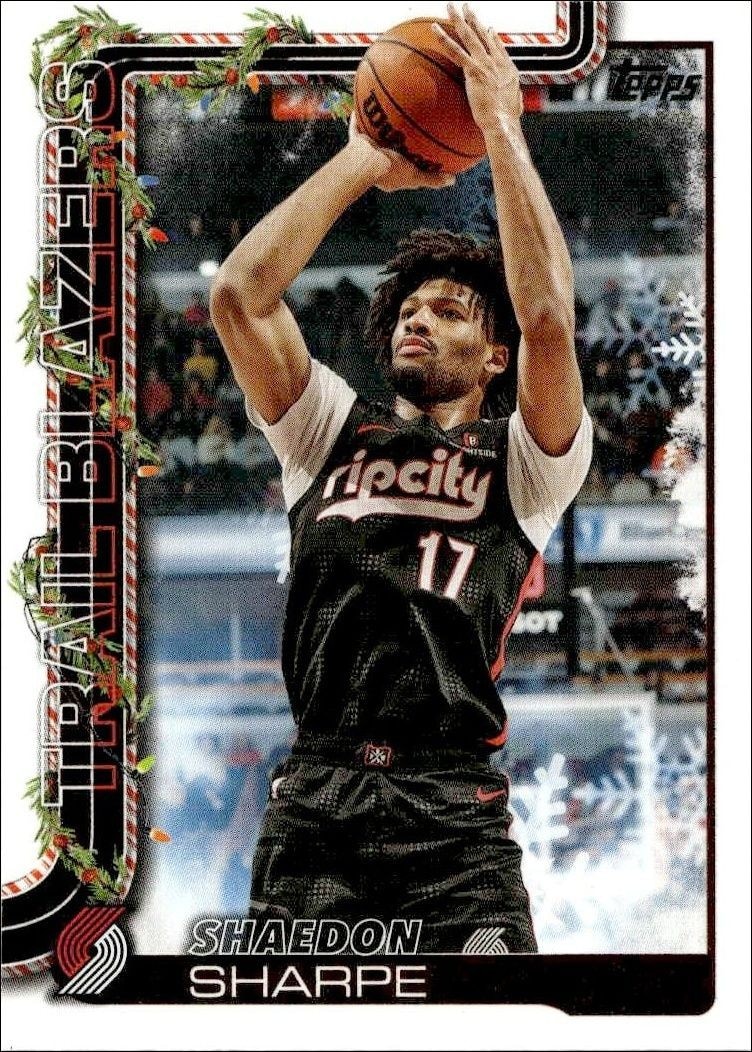 2025-26 Topps Holiday Shaedon Sharpe #H98 trading card
