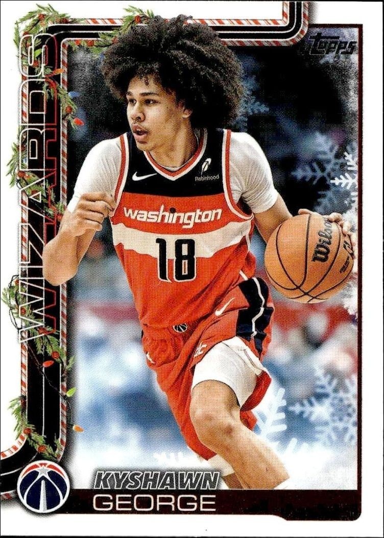 2025-26 Topps Holiday Kyshawn George #H77 trading card