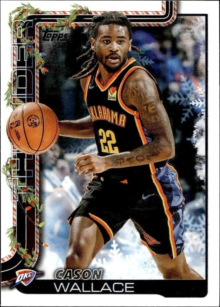 2025-26 Topps Holiday Cason Wallace #H94 trading card