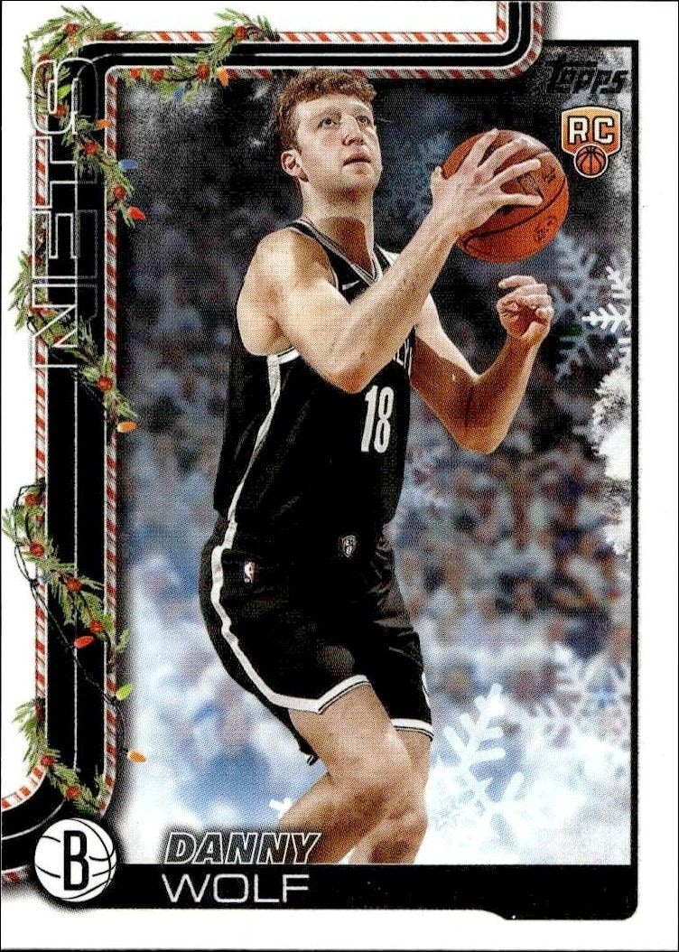 2025-26 Topps Holiday Danny Wolf #H187 trading card