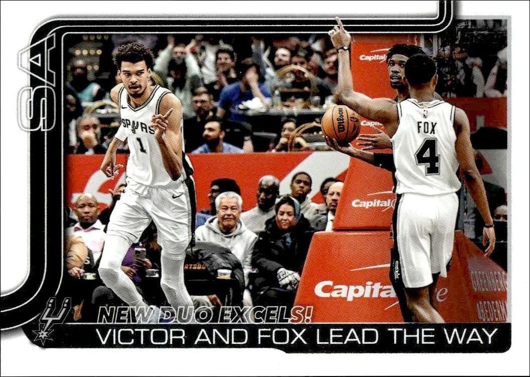 2025-26 Topps New Duo Excels!: Victor And Fox Lead The Way #300 trading card