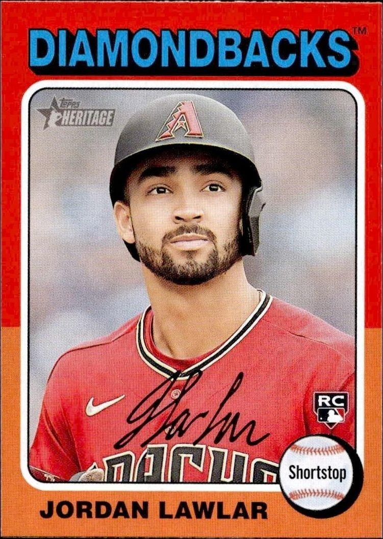 2024 Topps Heritage Jordan Lawlar #429 trading card