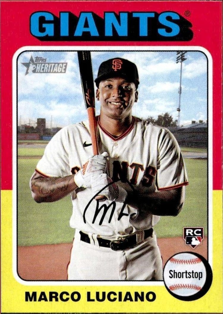 2024 Topps Heritage Marco Luciano #391 trading card