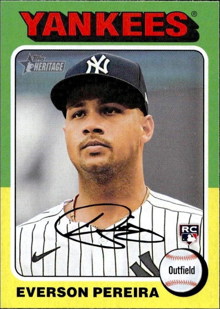 2024 Topps Heritage Everson Pereira #348 trading card