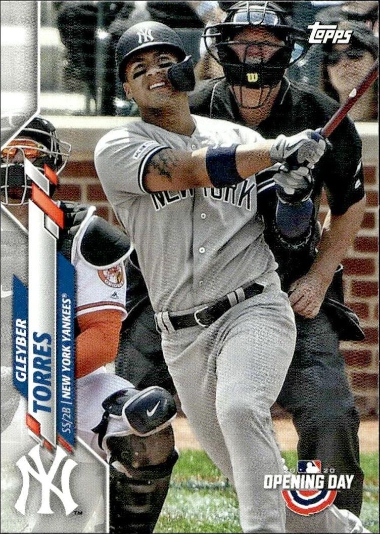 2020 Topps Opening Day Gleyber Torres #186 trading card