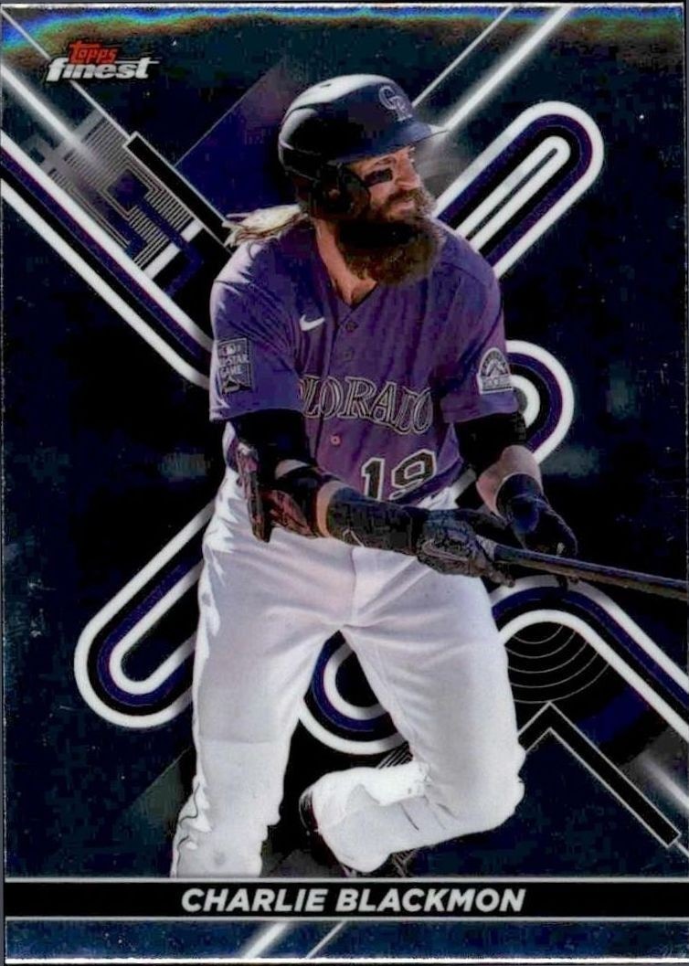 2022 Topps Finest Charlie Blackmon #51 trading card